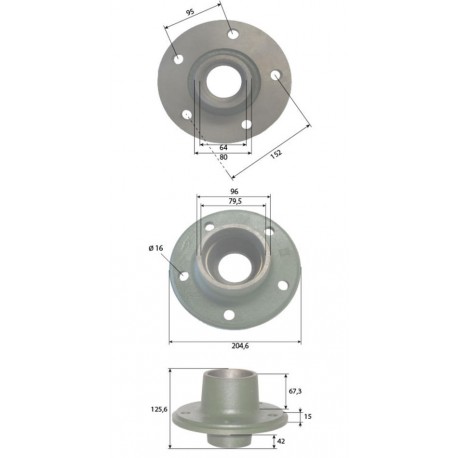 MOYEU DE ROUE Pour Tracteurs DEUTZ Tracto Pieces