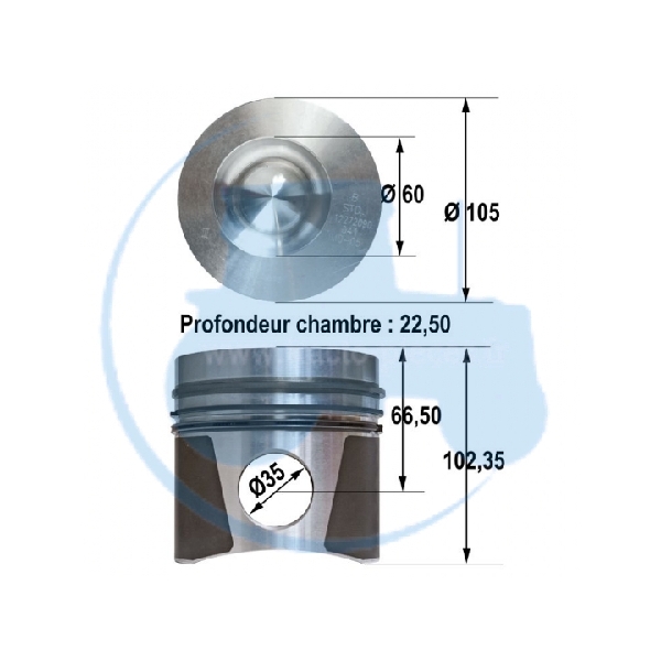 Piston Pour Tracteurs Renault Tracto Pieces