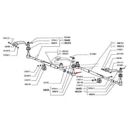 ROTULE FILETEE M20 15 16 7 Pour Tracteurs SOMECA FIAT