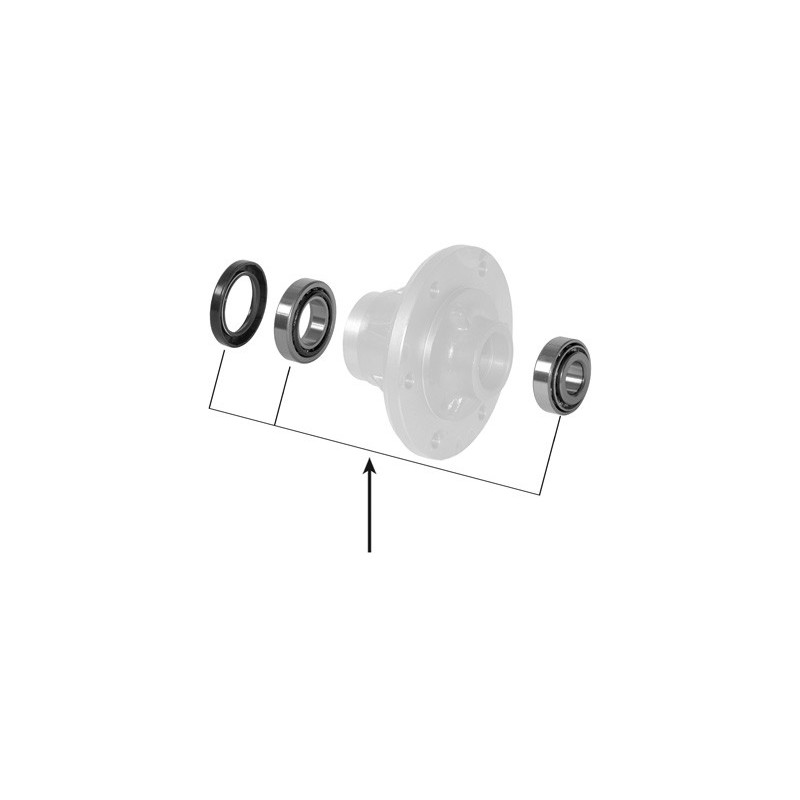 Kit Roulement De Roue MAXGEAR 33-1211 - Essieu Arrière, Diamètre Extérieur 128 Mm, Pour Peugeot Expert/Citroën Jumpy