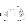 DEMARREUR ISKRA pour tracteurs CASE IH LANDINI MAC CORMICK MASSEY-FERGUSON RENAULT 