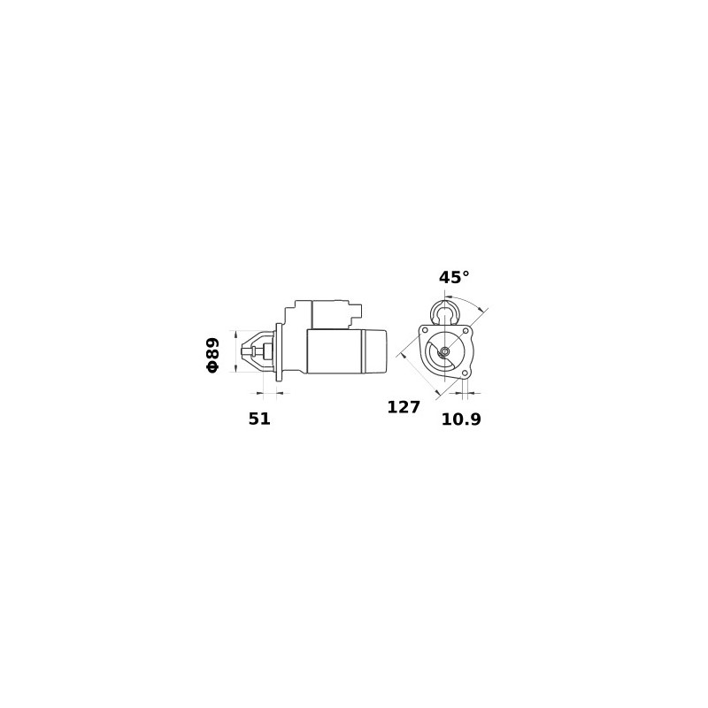 Démarreur Case Ih, Steyr, Valmet, Zetor - 12 Volt / 3,0 Kw, 11 Dents - Edel