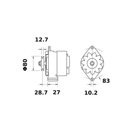 ALTERNATEUR adaptable pour tracteurs CASE IH MASSEY-FERGUSON RENAULT 