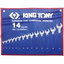 Trousse de clés mixtes métriques - 14 pièces - KING TONY