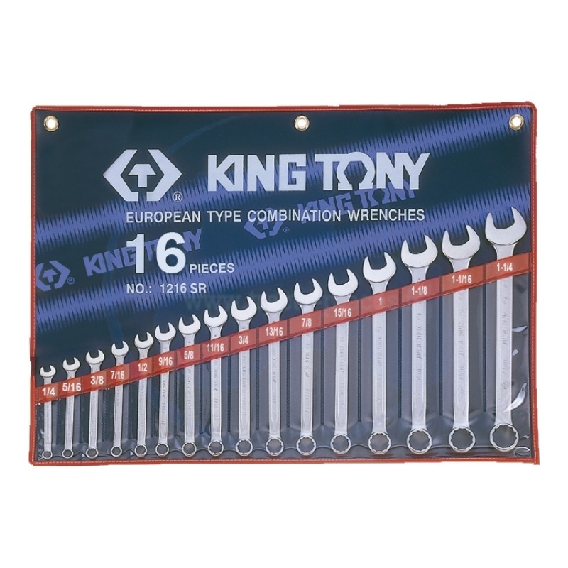 Trousse de clés mixtes en pouces - 16 pièces - KING TONY - Tracto