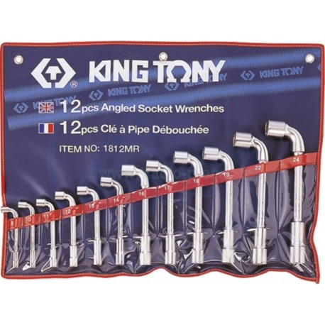 Trousse de clés à pipe métriques - 12 pièces - KING TONY