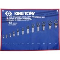 Trousse de clés polygonales contrecoudées métriques - 12 pièces - KING TONY
