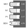 KIT 4 SEGMENTS pour tracteurs CASE IH 