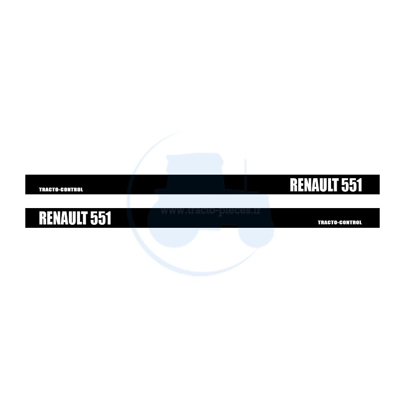 Kit stickers capot autocollant pour tracteur Renault 681-4 S 
