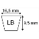 COURROIE MITSUBOSHI LB32 (5L33)