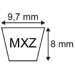 COURROIE MX Z25 - SPZ 657