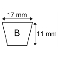 COURROIE B43 - 17X11X1125