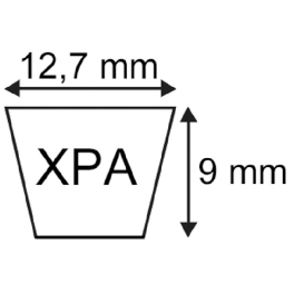 COURROIE XPA1600 - 12,7X09X1600