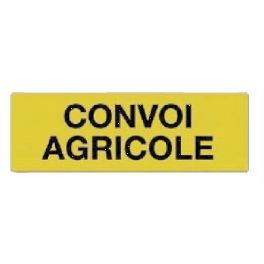 PANNEAU CONVOI AGRICOLE CLASSE 2 1200x400MM ALUMIN