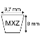 COURROIE MX Z57 1/2 - SPZ 1487