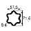 TUBE S6 ETOILE 57,5X71,5X5 LG.810MM