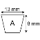 COURROIE A120 - 13X08x3080