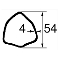 TUBE 1,00M EXTERIEUR 54X4 (603) BYPY