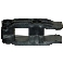 ETRIER SUPPORT TUBE CARRE 20 MM