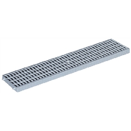 GRILLE DE CANIVEAU ABS RENFORCE 130 X 500 GRI