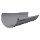 GOUTTIERE 250 MM GRIS LONGUEUR 2 M