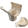NAISSANCE D ET G DE GOUTTIERE 160 MM A COLLER