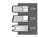 JEU 3 SEGMENTS pour tracteurs DEUTZ 