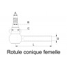 ROTULE FILETEE pour tracteurs FENDT 