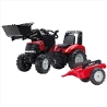 Jouet TRACTEUR CASE IH PUMA REMORQUE ET CHARGEUR