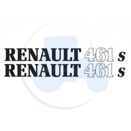 JEU DE 2 AUTOCOLLANTS pour tracteur RENAULT 461 S