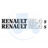 JEU DE 2 AUTOCOLLANTS pour tracteur RENAULT 651-4 S