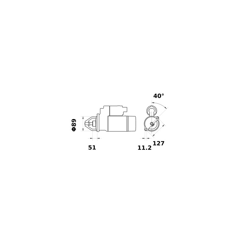 Démarreur 12v - 3,1 kw pour John Deere 3050 - Prodealcenter