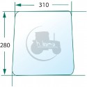 Vitre inférieure teintée