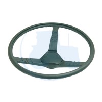 Volant Tracteur Ama Diamètre 395 Mm : Volant Plat Avec Cache, Cône C2, Capuchon Central De Fixation, Made In Italy