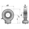 ROTULE A SOUDER diamètre intérieur 20 mm pour tracteurs Divers