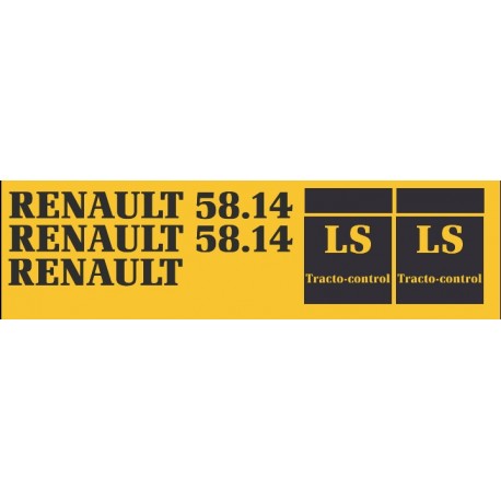 JEU AUTOCOLLANTS RENAULT 58.14LS