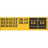 JEU AUTOCOLLANTS RENAULT 58.14LS