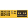 JEU AUTOCOLLANTS RENAULT 65.14LS