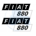 JEU AUTOCOLLANTS COTÉS CAPOT FIAT 880