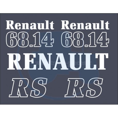 JEU AUTOCOLLANTS RENAULT 68.14RS