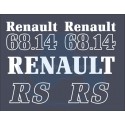 JEU AUTOCOLLANTS RENAULT 68.14RS