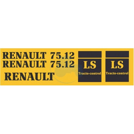 JEU AUTOCOLLANTS RENAULT 75.12LS