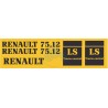 JEU AUTOCOLLANTS RENAULT 75.12LS