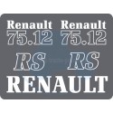 JEU AUTOCOLLANTS RENAULT 75.12RS