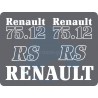 JEU AUTOCOLLANTS RENAULT 75.12RS