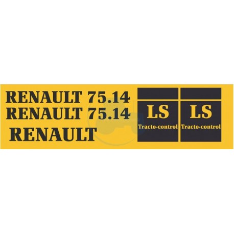 JEU AUTOCOLLANTS RENAULT 75.14LS