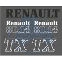 JEU AUTOCOLLANTS RENAULT 80.14 TX