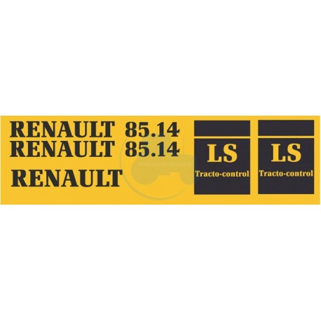 JEU AUTOCOLLANTS RENAULT 85.14 LS