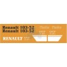 JEU AUTOCOLLANTS RENAULT 103.52 TX