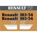 JEU AUTOCOLLANTS RENAULT 103.54 TX